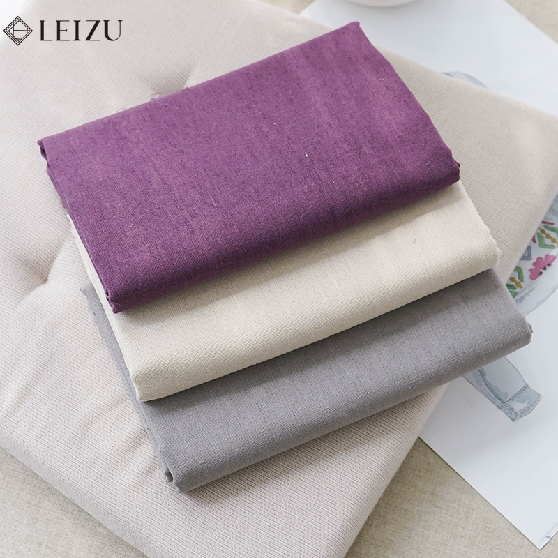 Linen Fabric Natural - 0.5/1/2 Yard Solid Color Cotton Linen