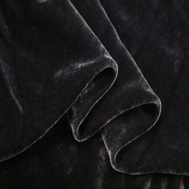 100cm*140cm Black White Silk V - Linen Fabric Natural recension och pris