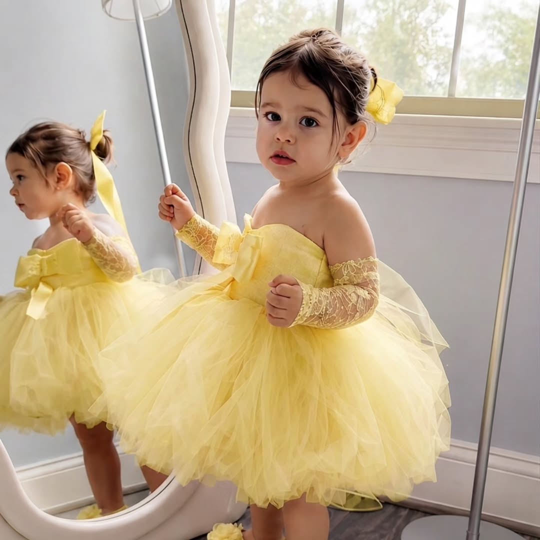 Princess Yellow Flower Girl Dr - Embroidery Yellow Dress recension och pris