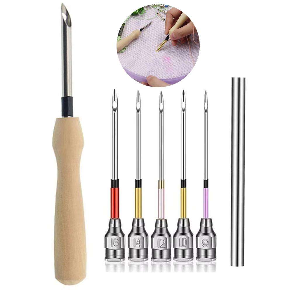 1set Punch Needle Tool Kit Emb - Punch Needle Handle recension och pris