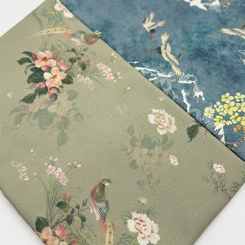 Chinese Style Cotton Linen Fab - Linen Fabric Natural recension och pris