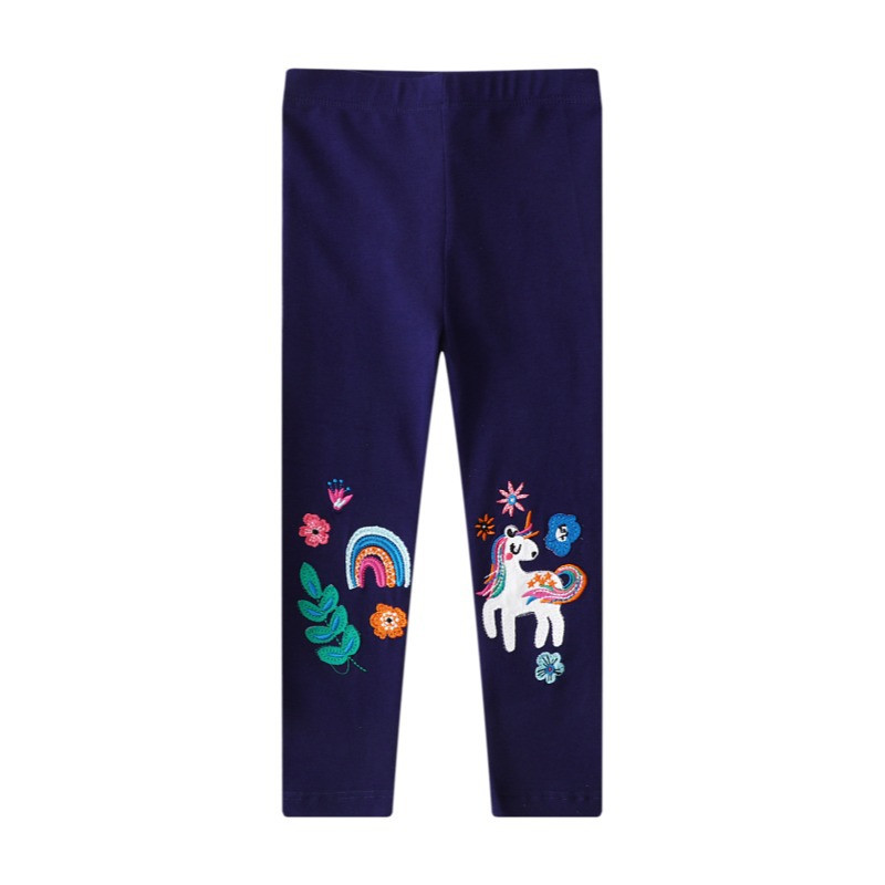 Jumping Meters Baby Girls Legg - Embroidery Unicorn recension och pris