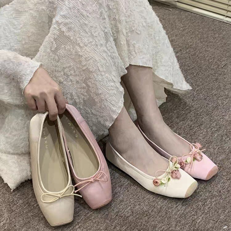 Women Flats Bow Marie Janes Sh - Embroidery Design Free recension och pris