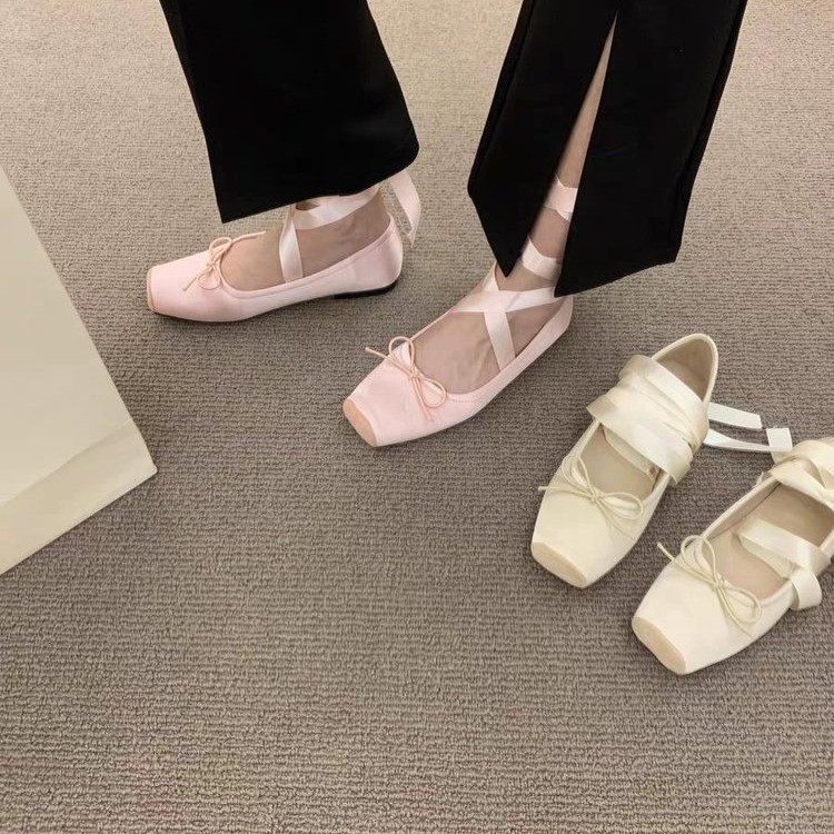 Women Flats Bow Marie Janes Sh - Embroidery Design Free recension och pris