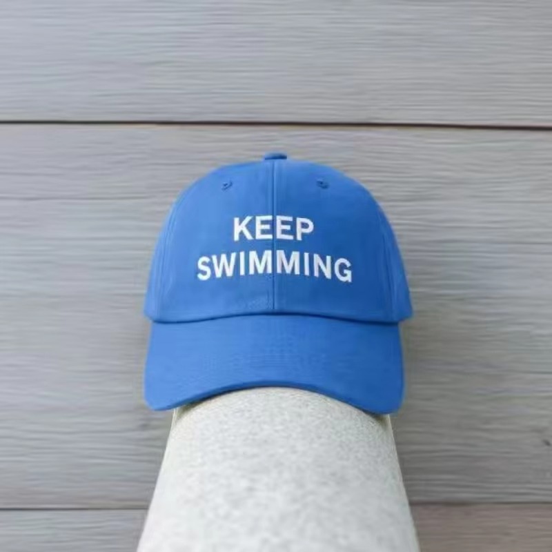 2026 Trendy keep Swimming New  - Embroidery Letter recension och pris