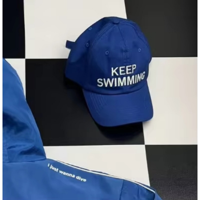 2026 Trendy keep Swimming New  - Embroidery Letter recension och pris