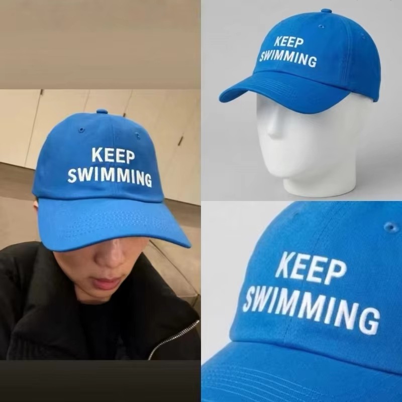 2026 Trendy keep Swimming New  - Embroidery Letter recension och pris