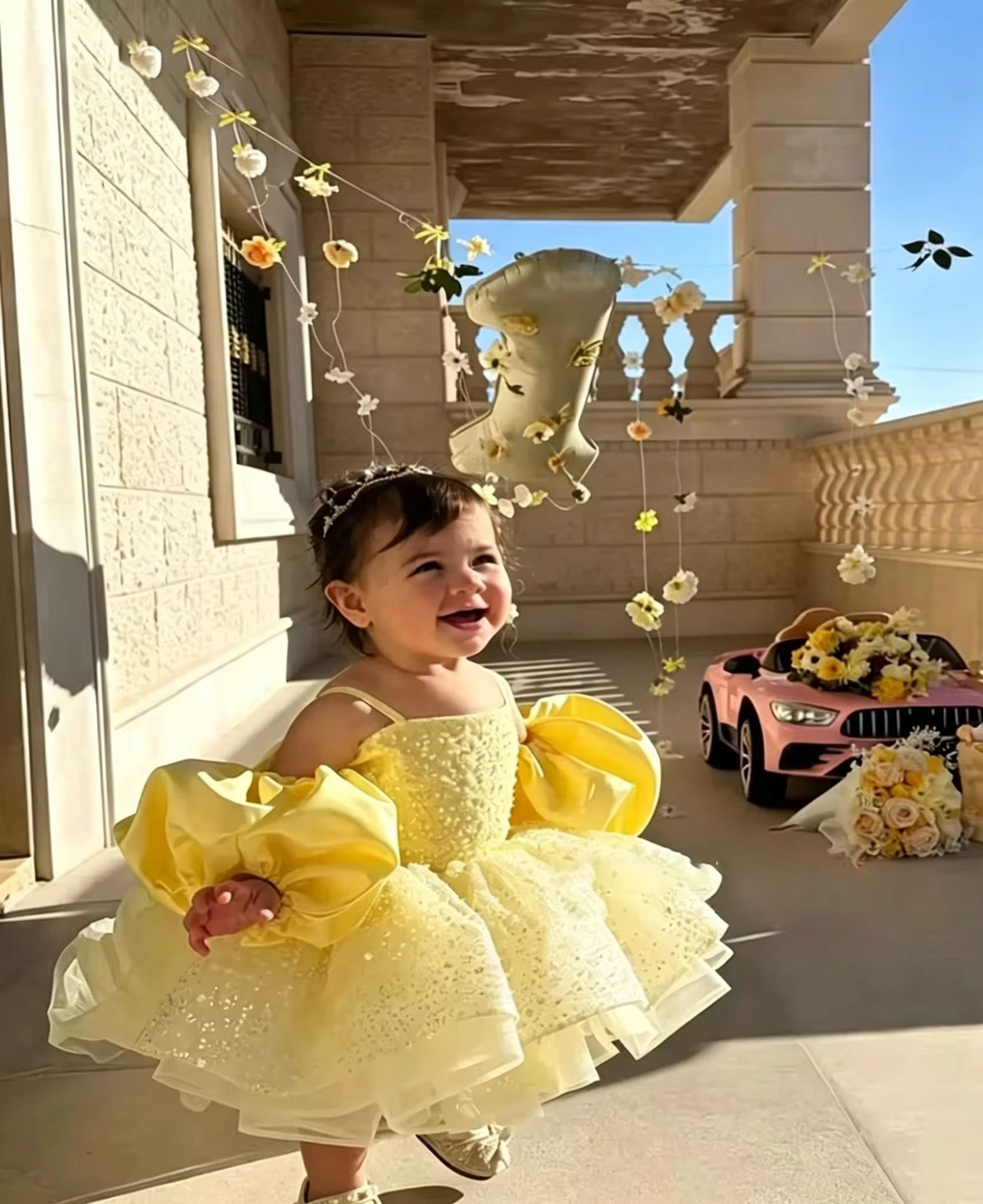Cute Yellow Flower Girl Dresse - Embroidery Yellow Dress recension och pris