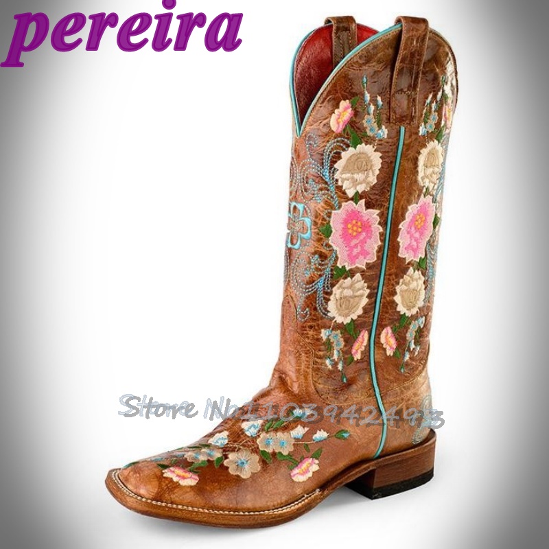Embroidered Flower Boots Rose  - Embroidery Garden recension och pris