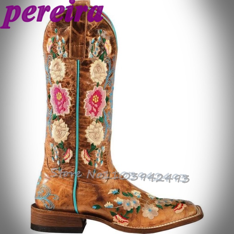Embroidered Flower Boots Rose  - Embroidery Garden recension och pris