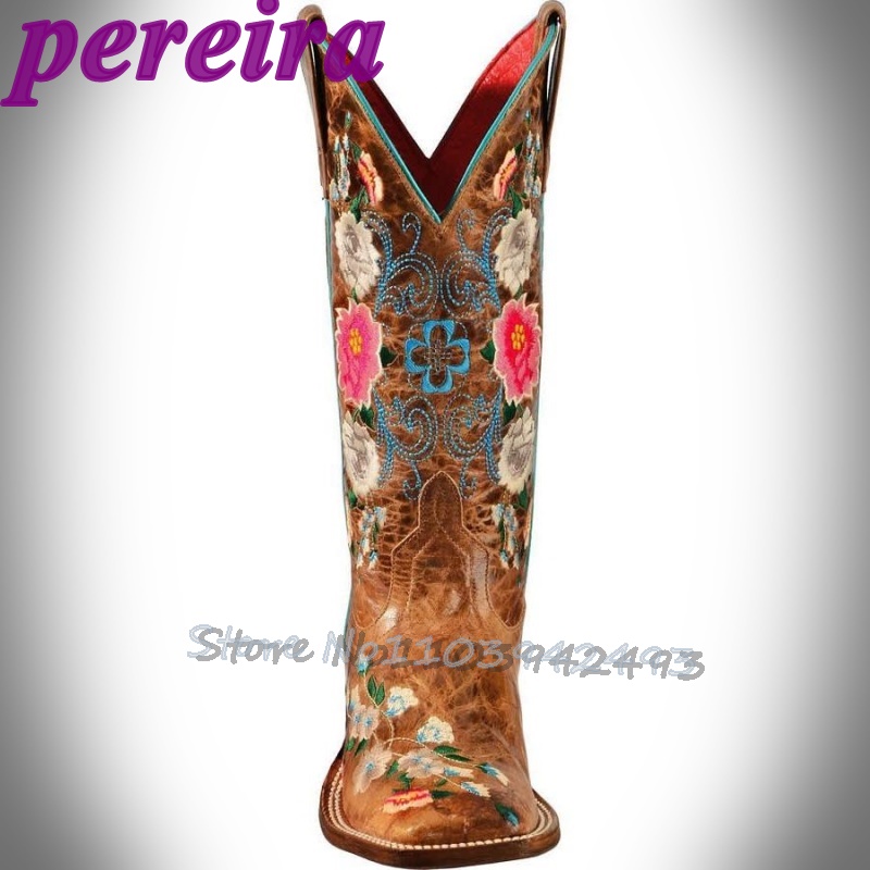 Embroidered Flower Boots Rose  - Embroidery Garden recension och pris