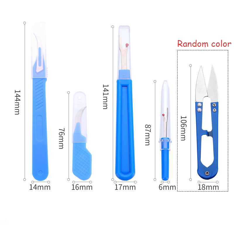 5Pcs Blue Sewing Ripper Kit wi - Embroidery Threads recension och pris
