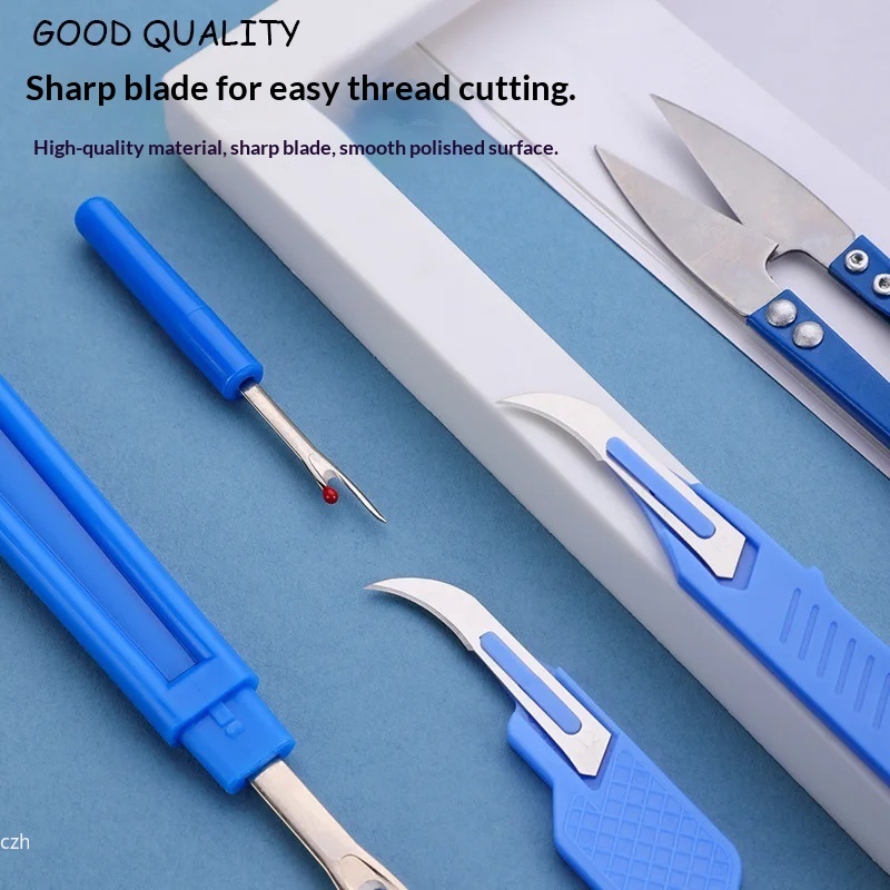 5Pcs Blue Sewing Ripper Kit wi - Embroidery Threads recension och pris