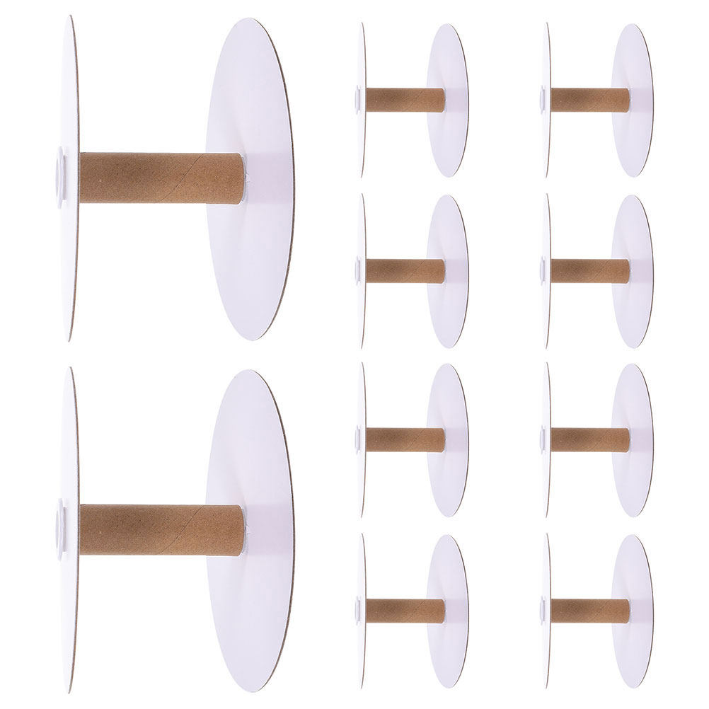 12Pcs Paper Spool Wire Storage - Embroidery Threads recension och pris