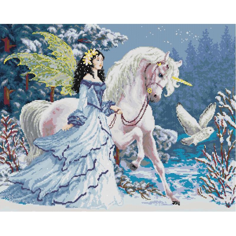Riding Unicorn Elf NKF Charact - Embroidery Unicorn recension och pris
