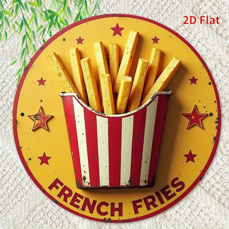 2D Flat, 1pc Retro French Frie - Embroidery Garden recension och pris