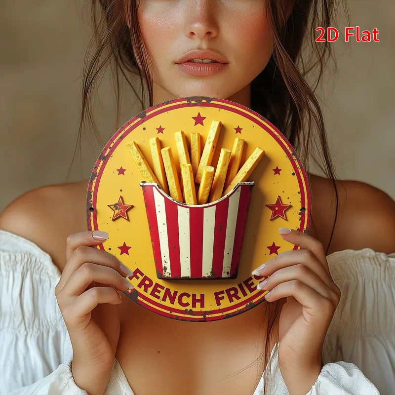 2D Flat, 1pc Retro French Frie - Embroidery Garden recension och pris