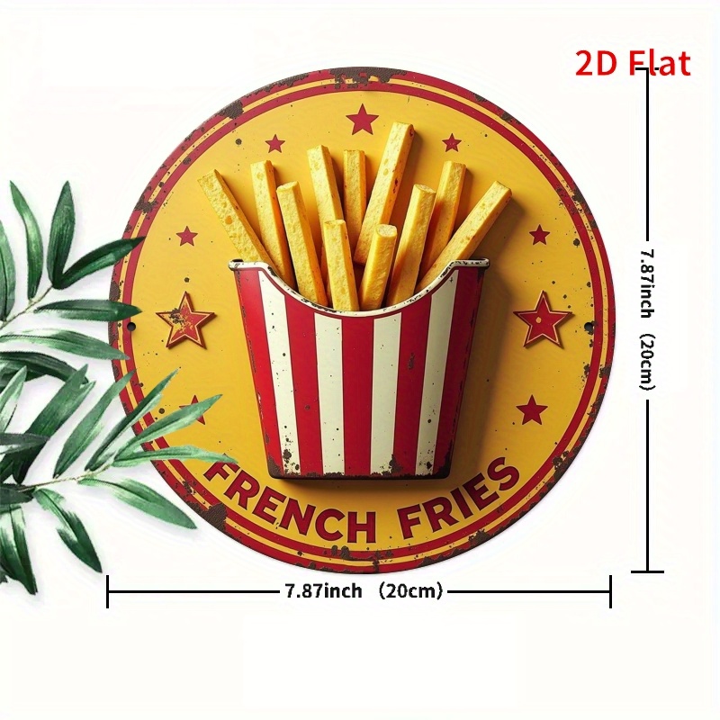 2D Flat, 1pc Retro French Frie - Embroidery Garden recension och pris