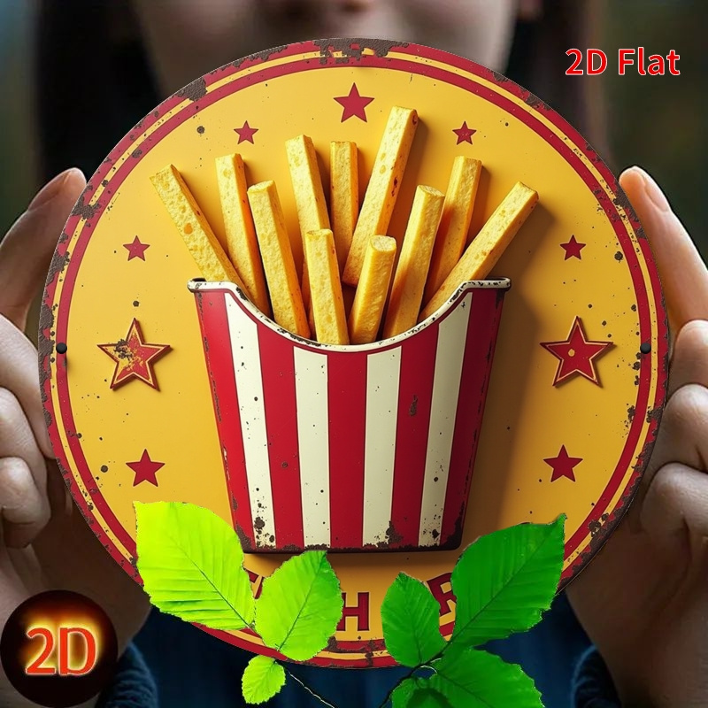 2D Flat, 1pc Retro French Frie - Embroidery Garden recension och pris