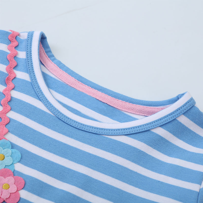 TUONXYE Cotton Girls Striped D - Embroidery Unicorn recension och pris