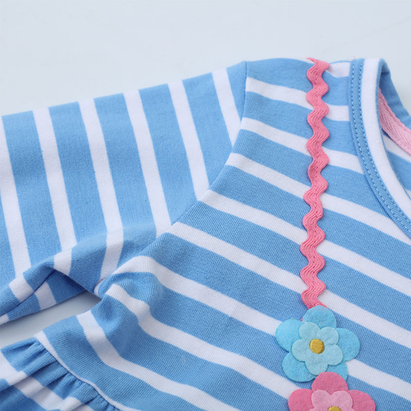 TUONXYE Cotton Girls Striped D - Embroidery Unicorn recension och pris