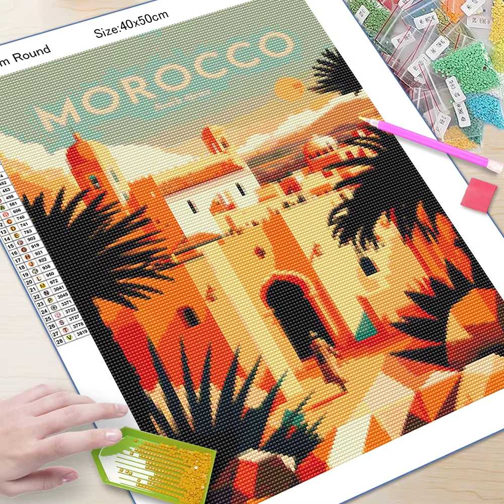5D DIY House Diamond Mosaic La - Embroidery Garden recension och pris