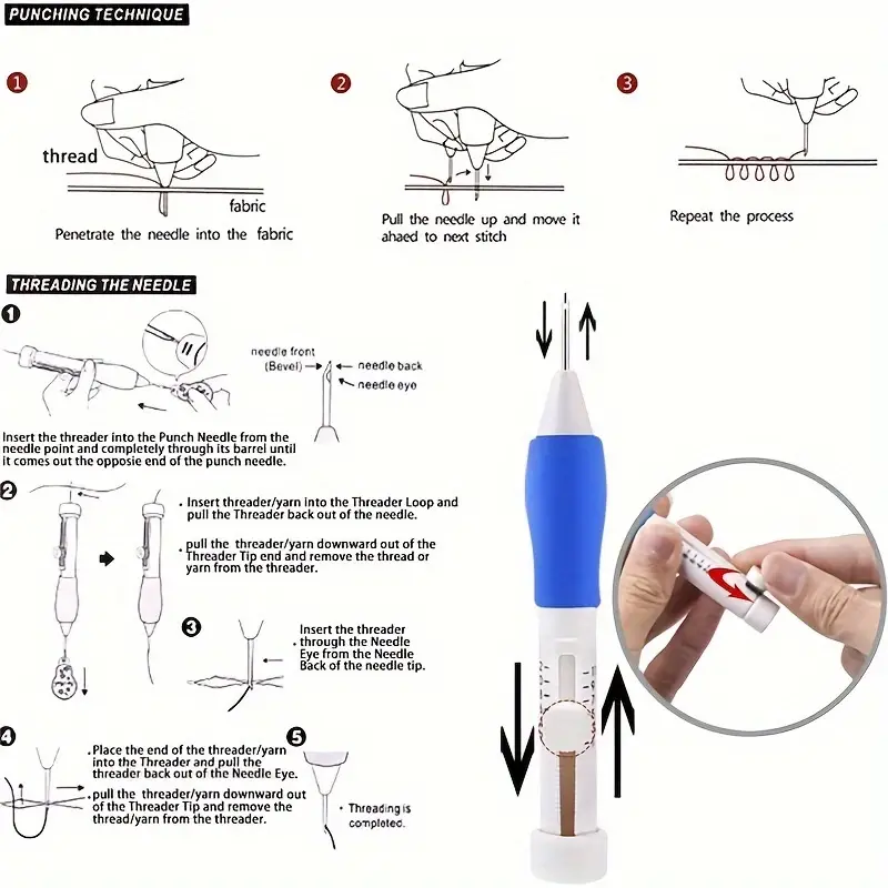 Embroidery Kit For Beginners A - Punch Needle Handle recension och pris