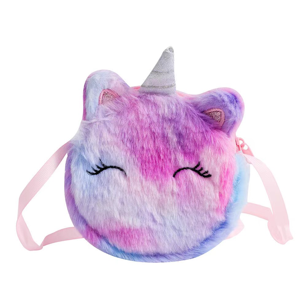 Kids Fashion Plush Shoulder Ba - Embroidery Unicorn recension och pris