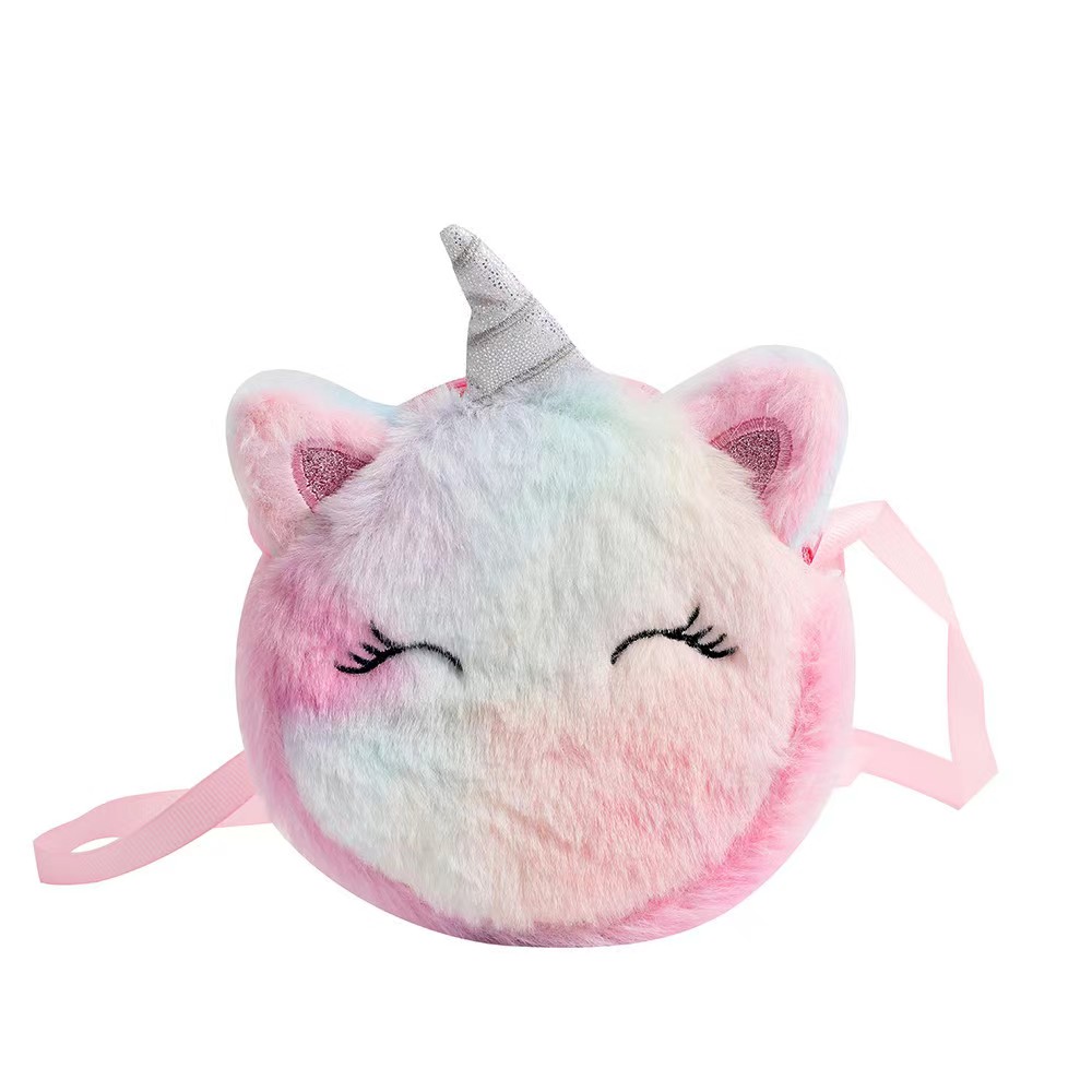 Kids Fashion Plush Shoulder Ba - Embroidery Unicorn recension och pris