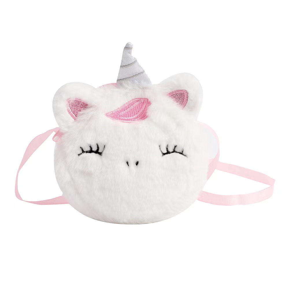Kids Fashion Plush Shoulder Ba - Embroidery Unicorn recension och pris