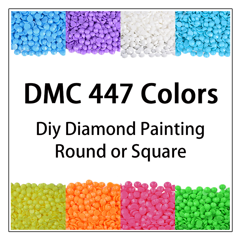 DMC 447 Colors 5D Diy Diamond  - Embroidery Glass Beads recension och pris