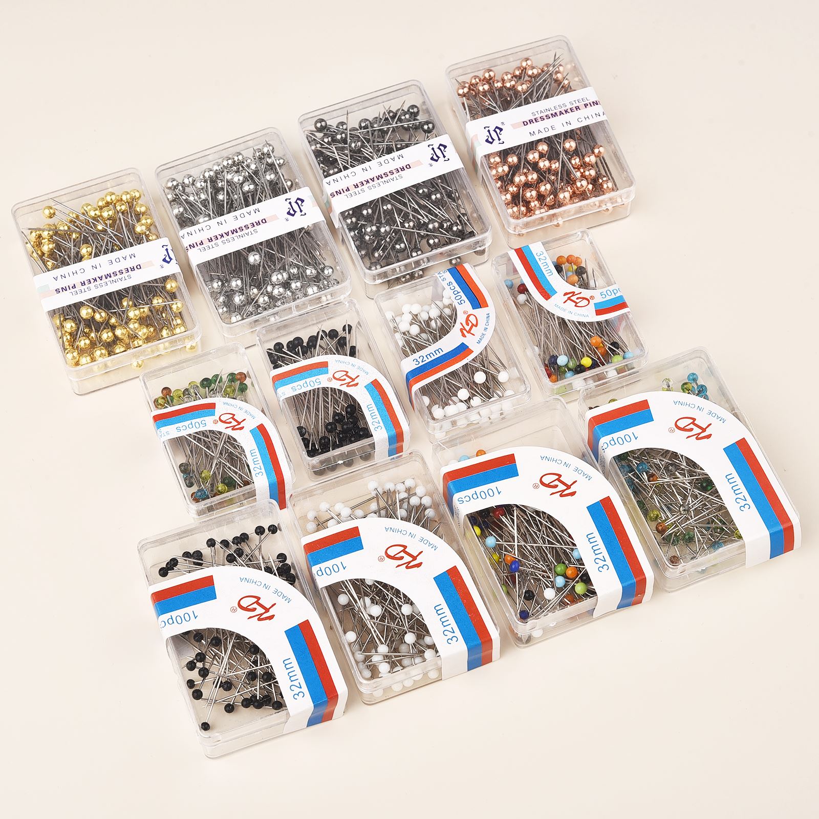 50/100Pcs Fashion Sewing Needl - Embroidery Glass Beads recension och pris