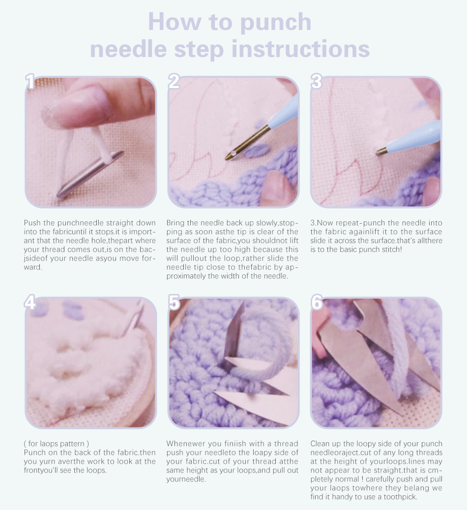 Punch Needle Embroidery Kit fo - Punch Needle Handle recension och pris