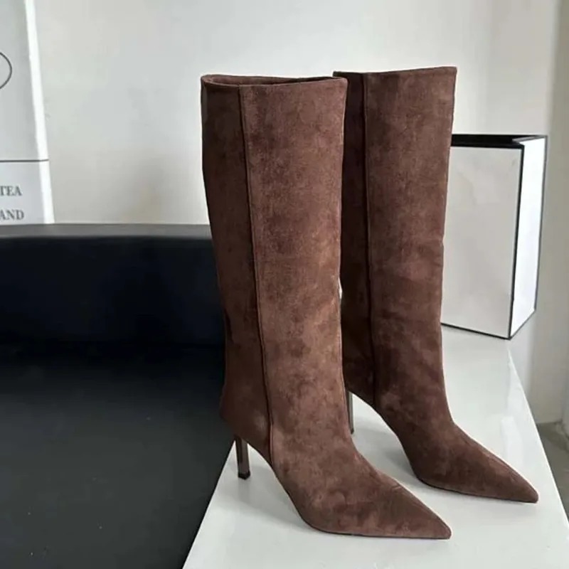 Luxury Women Long Boots Fashio - Embroidery Design Free recension och pris