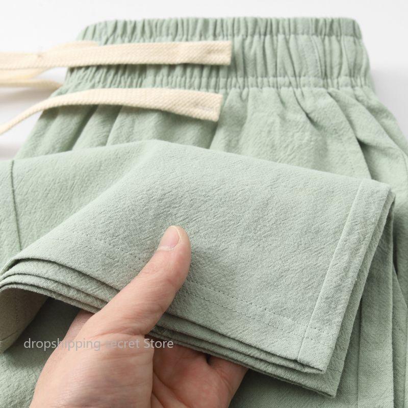 Summer Mint Green Pure Cotton  - Linen Fabric Natural recension och pris