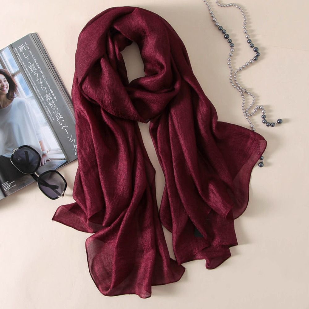 Linen Women Plain Scarf Fashio - Linen Fabric Natural recension och pris