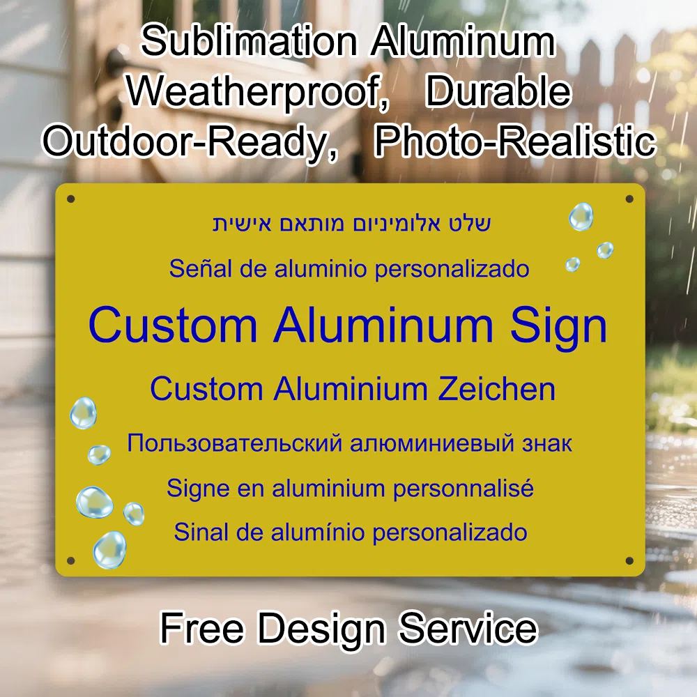 Custom Aluminum Sign Personali - Embroidery Garden recension och pris