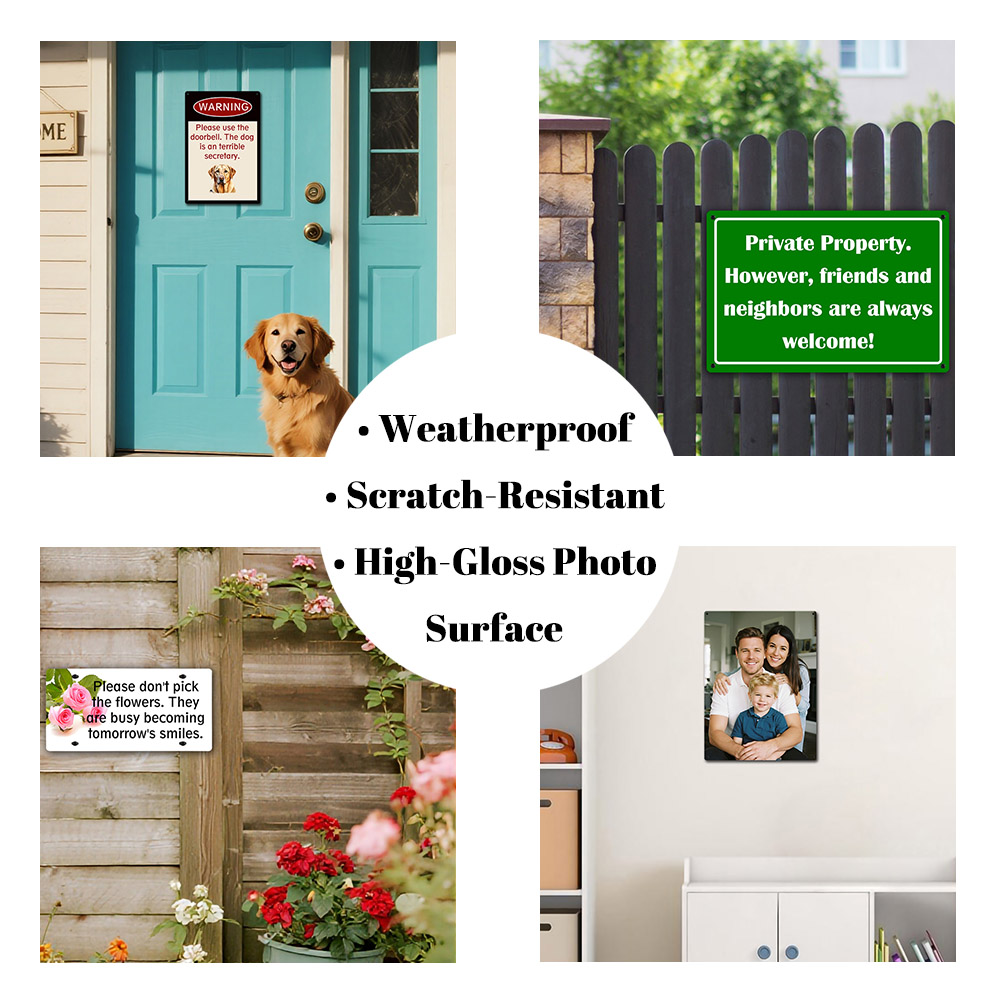 Custom Aluminum Sign Personali - Embroidery Garden recension och pris