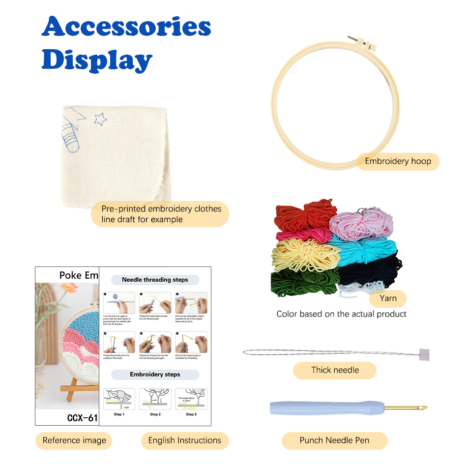 GATYZTORY punch needle embroid - Punch Needle Handle recension och pris