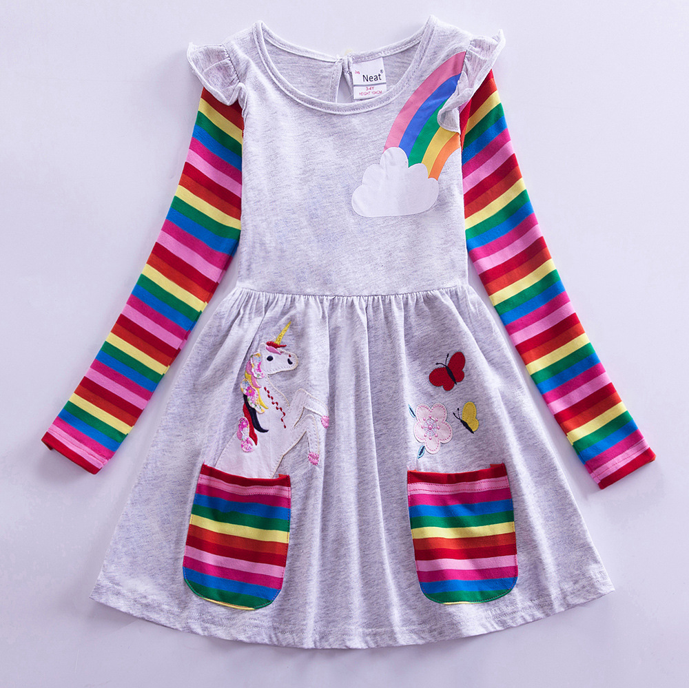 Girls' Long Sleeve Unicorn Dre - Embroidery Unicorn recension och pris