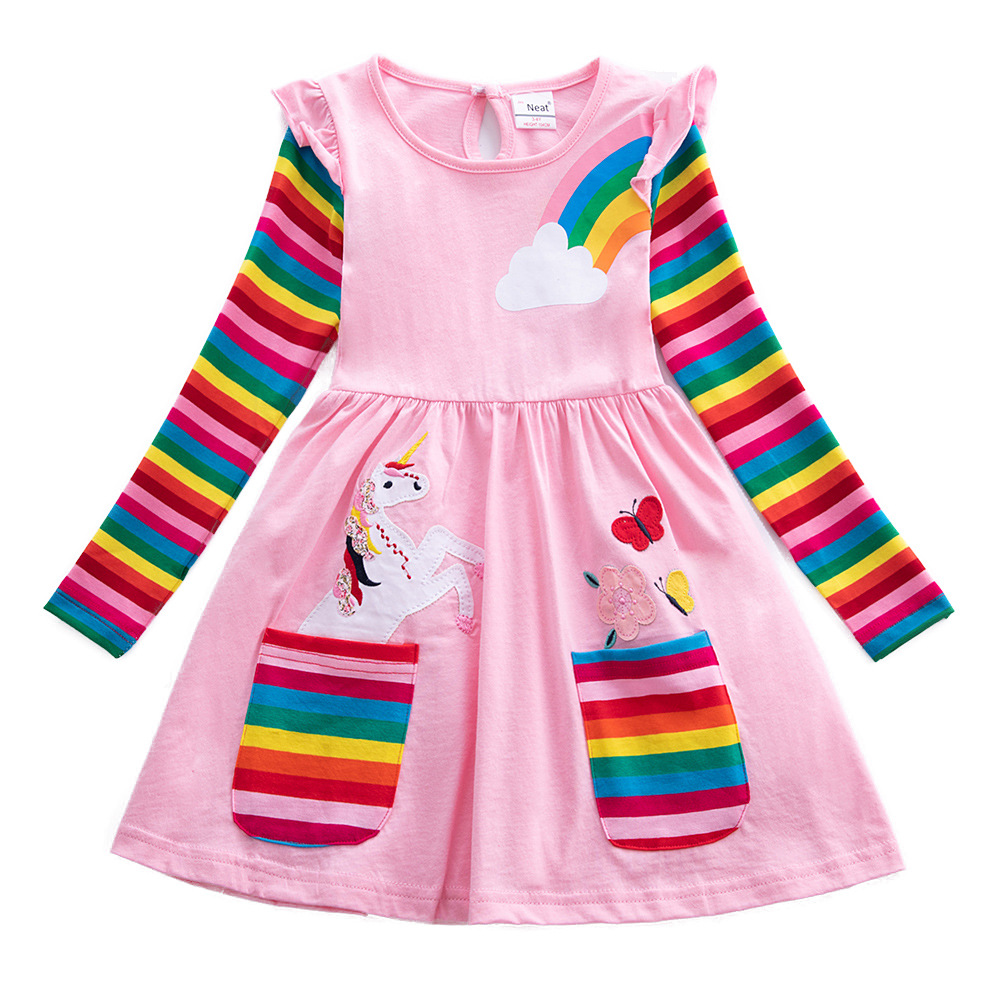 Girls' Long Sleeve Unicorn Dre - Embroidery Unicorn recension och pris
