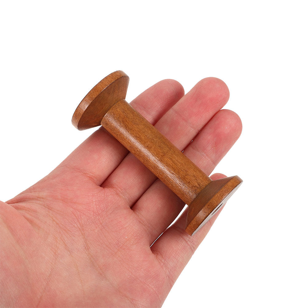 7Pcs Wooden Thread Spools Vint - Embroidery Threads recension och pris