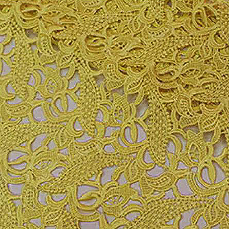 high-end lace cloth yellow ste - Embroidery Yellow Dress recension och pris
