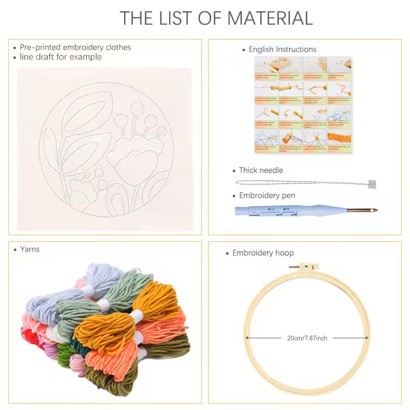 DIY Punch Needle Kits Cute Ani - Punch Needle Handle recension och pris