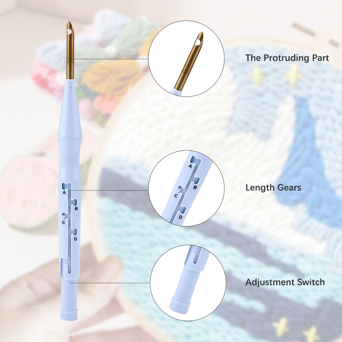 DIY Punch Needle Kits Cute Ani - Punch Needle Handle recension och pris