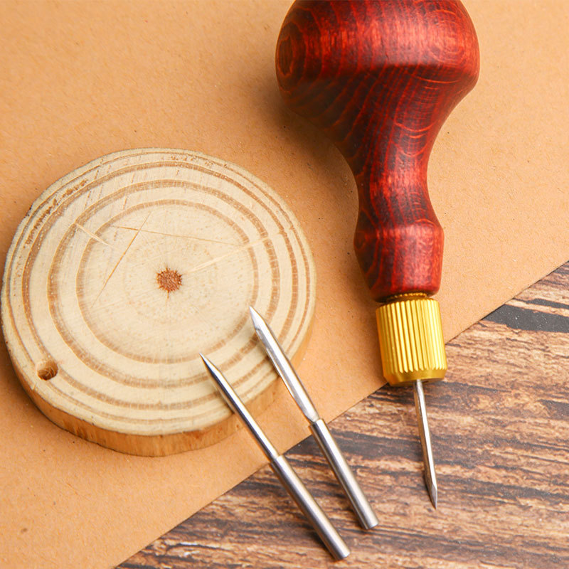 1Set DIY Leather Punch Awl Woo - Punch Needle Handle recension och pris