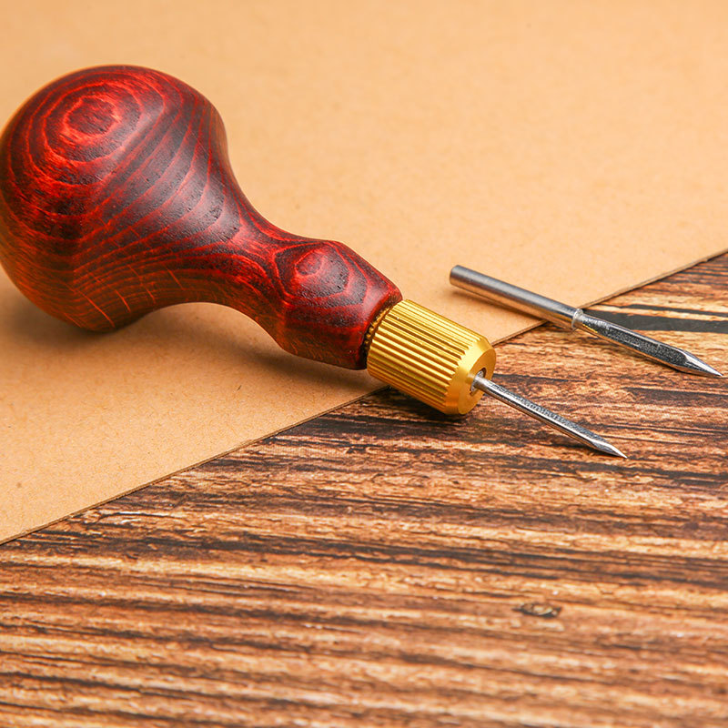 1Set DIY Leather Punch Awl Woo - Punch Needle Handle recension och pris