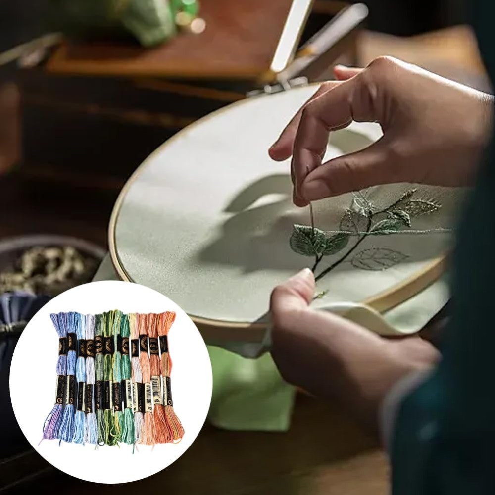 12 Skeins 105 Yards Cross Stit - Embroidery Threads recension och pris