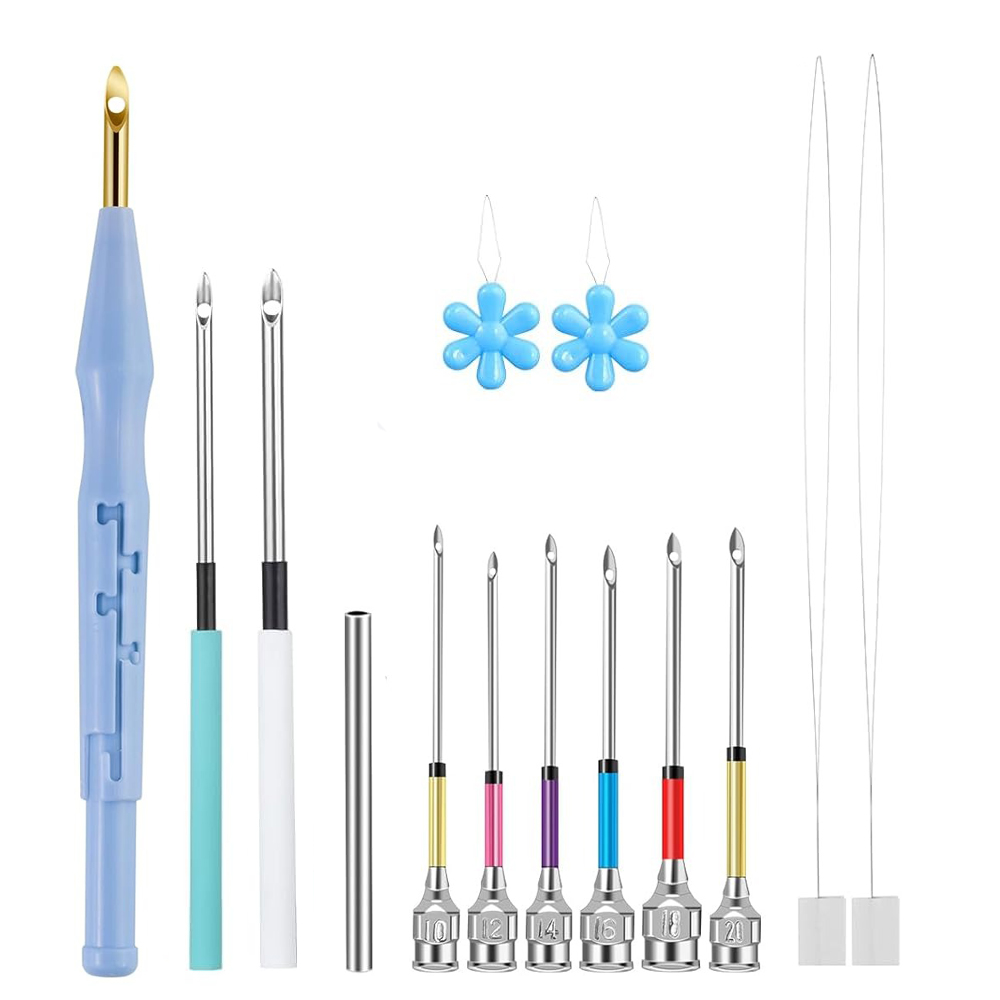 14PCS Punch Needle Set Adjusta - Punch Needle Handle recension och pris