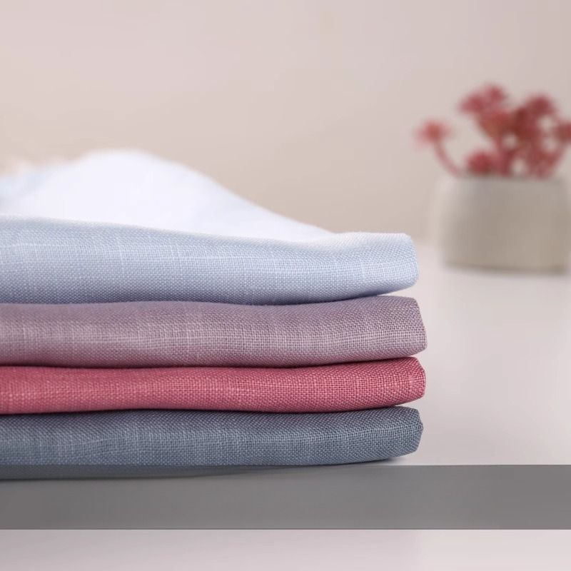 100% Pure Linen Ramie Summer D - Linen Fabric Natural recension och pris